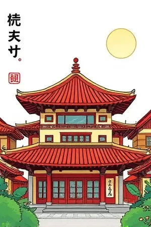 条漫《深海图书馆》封面，海底玻璃穹顶下成排的书架