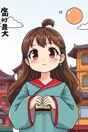 条漫《黄昏打字机》封面，窗边老式打字机与半页未完稿纸
